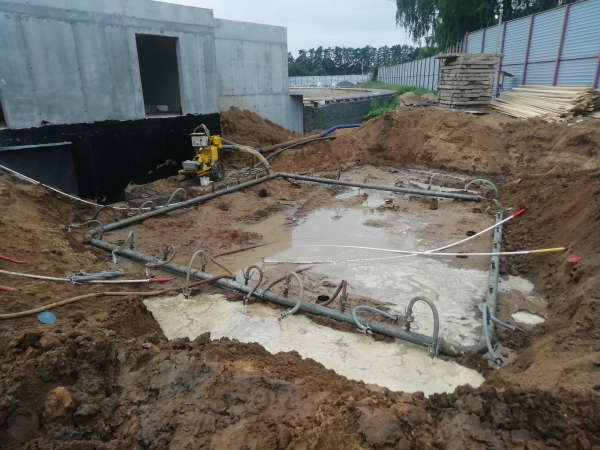 Водопонижение грунтовых вод на строительных площадках - цена по АКЦИИ!