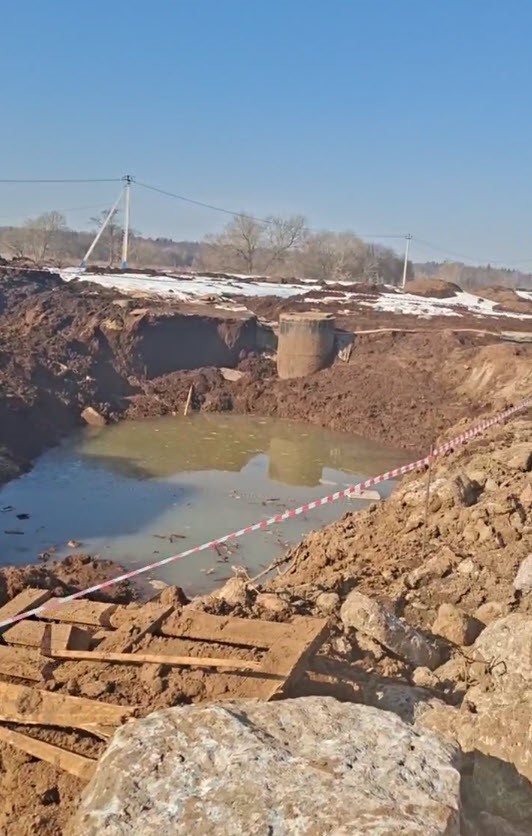 Участок до начала монтажа